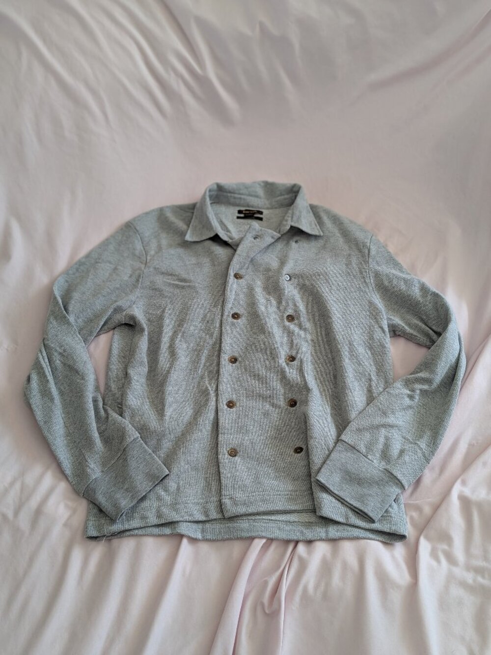 Diesel Black Gold Gray Double Breasted Sweater L
